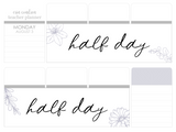 F13 || Floral Half Day Full Day Stickers