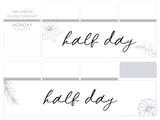 F13 || Floral Half Day Full Day Stickers
