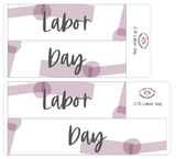 C15 || Craft Paper Labor Day Full Day Stickers