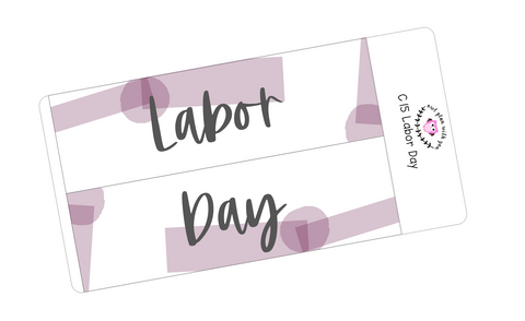 C15 || Craft Paper Labor Day Full Day Stickers