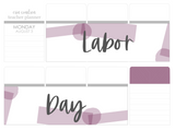 C15 || Craft Paper Labor Day Full Day Stickers