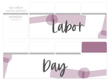 C15 || Craft Paper Labor Day Full Day Stickers