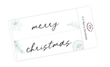 F17 || Floral Merry Christmas Full Day Stickers