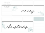 F17 || Floral Merry Christmas Full Day Stickers