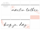 F18 || Floral MLK Jr. Day Full Day Stickers