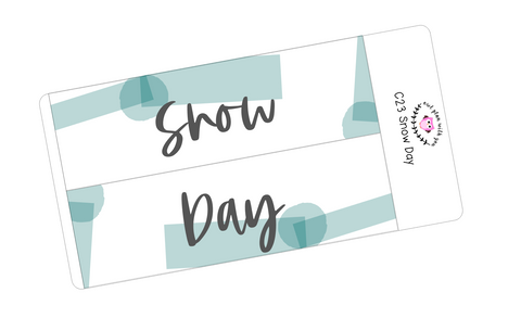 C23 || Craft Paper Snow Day Full Day Stickers