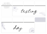 F25 || Floral Testing Day Full Day Stickers
