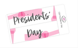 C20 || Craft Paper Presidents' Day Full Day Stickers