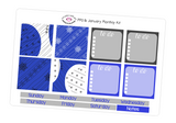 PP01 || January Snowflake Plum Planner Kit