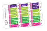 T65 || 88 Pencil Teacher Planner Sticker Set