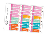 T65 || 88 Pencil Teacher Planner Sticker Set