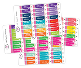 T65 || 88 Pencil Teacher Planner Sticker Set