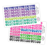 T119 || Watercolor Teacher Planner Sticker Set