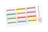 T07 || 12 Chevron Conference Stickers