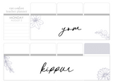 F31 || Floral Yom Kippur Full Day Stickers