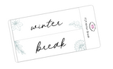 F29 || Floral Winter Break Full Day Stickers