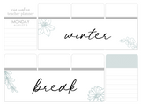 F29 || Floral Winter Break Full Day Stickers