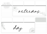 F28 || Floral Veterans Day Full Day Stickers
