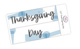 C27 || Craft Paper Thanksgiving Day Full Day Stickers