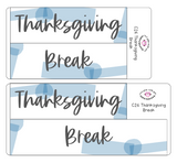 C26 || Craft Paper Thanksgiving Break Full Day Stickers