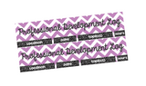 T53 || Chevron Professional Development Log Header Stickers