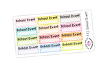 T72 || 12 Chevron School Event Stickers