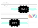 T74 || Ribbon Field Day Full Day Stickers