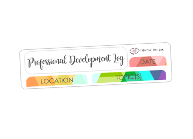 T180 || Craft Paper Professional Development Log Stickers