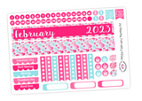 PP02 || February Valentine Plum Planner Kit
