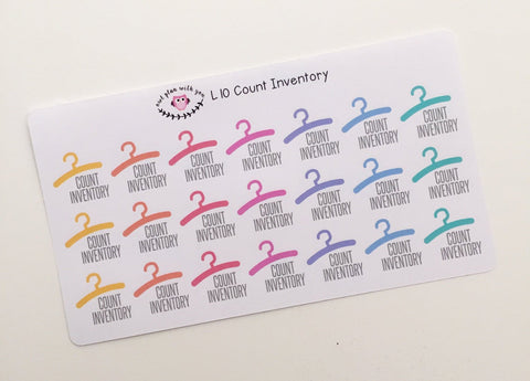 L10 || Count Inventory Stickers