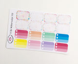 V11 || Watercolor Vertical Weekly Planner Kit