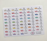 S19 || 12 Month Cruise Trip Countdown Stickers