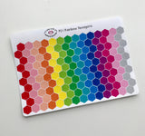P01 || 140 Hexagon Stickers