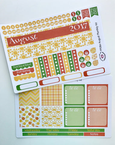 PP08 || August Sunshine Plum Paper Teacher Kit