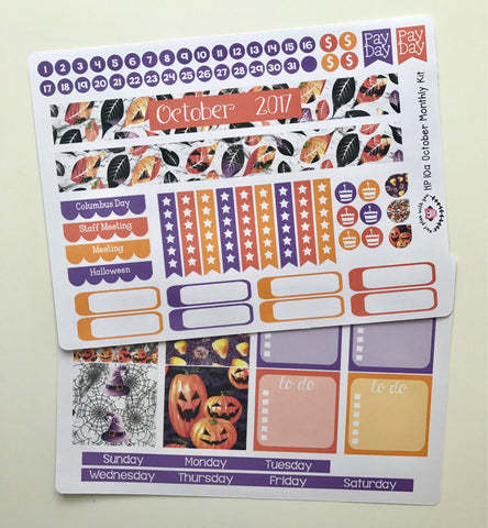 HP10 || October Leaves Happy Planner Teacher Kit