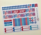 HP07 || July Firework Happy Planner Teacher Kit