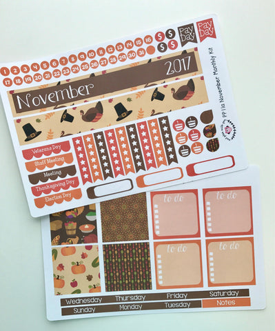 PP11 || November Thanksgiving Plum Paper Teacher Kit