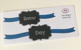 T43 || Ribbon Snow Day Full Day Stickers