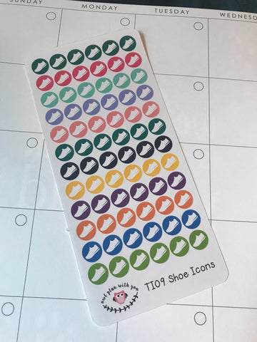 TI09 || 72 Shoe Icon Stickers