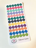 TI08 || 72 Paint Brush Icon Stickers