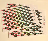 T38 || 240 Ribbon Watercolor Date Stickers for the 2018-2019 School Year