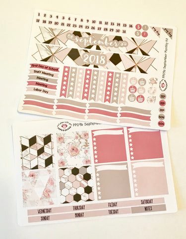 PP09 || September Marble Plum Paper Teacher Kit