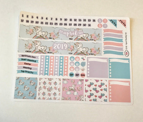 CP10 || April Unicorn Planner Classic Teacher Kit