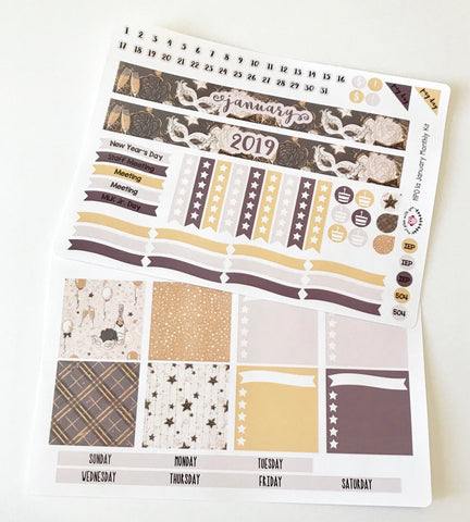 HP01 || January Celebration Happy Planner Teacher Kit