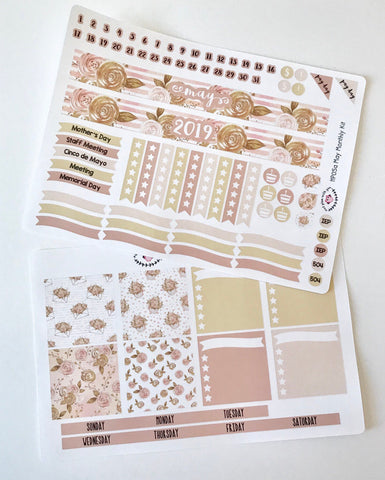 HP05 || May Rose Gold Happy Planner Teacher Kit