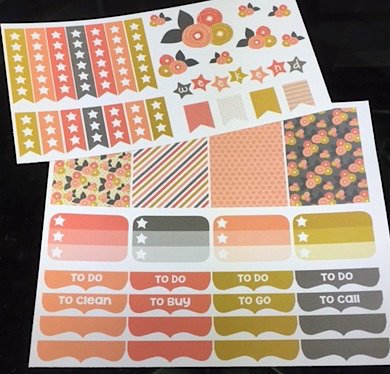 V04 || Mod Flower Weekly Planner Kit || For Vertical Erin Condren Life Planners