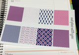 H07 || Navy and Pink Weekly Planner Kit || For Horizontal Erin Condren Life Planners