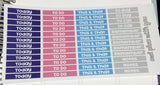 H07 || Navy and Pink Weekly Planner Kit || For Horizontal Erin Condren Life Planners