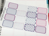 H07 || Navy and Pink Weekly Planner Kit || For Horizontal Erin Condren Life Planners