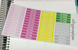 H08 || Pink Lemonade Weekly Planner Kit || For Horizontal Erin Condren Life Planners